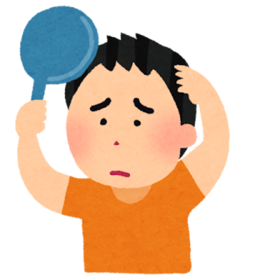いらすとやフリー画像 薄毛の男性